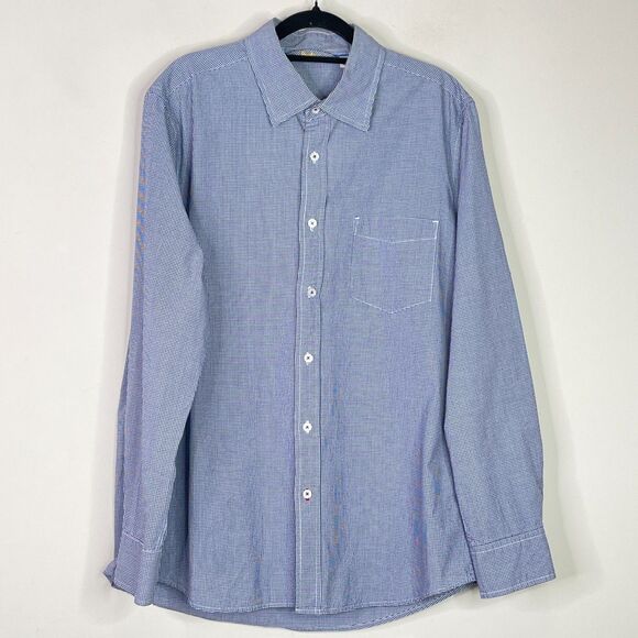 Boden Men's Architect Gingham Poplin Button Down Long Sleeve Shirt Size Large - Picture 1 of 8